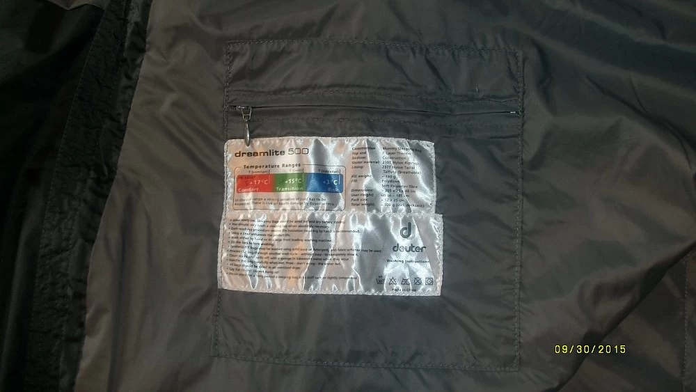 Deuter DreamLite 500 5 Deuter DreamLite 500 - Image 5