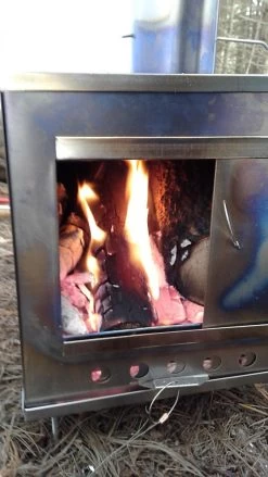 Seek Outside Medium Titanium Wood Stove & Stovepipe -Professional Outdoor Equipment Store 20171111 131047