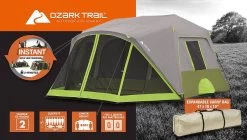 Ozark Trail 9 Person 2 Room Instant Cabin Tent With Screen Room -Professional Outdoor Equipment Store 5daefa61 087f 4718 8398 ca0488cd0d87 jpg w960