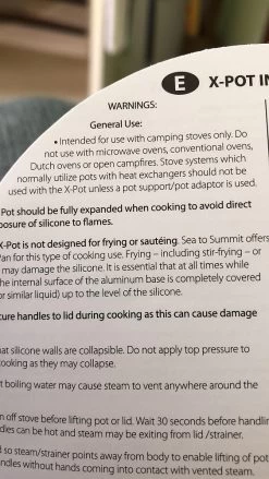 Sea To Summit X-Pot 1.4L -Professional Outdoor Equipment Store A2F74745 6997 4905 8EC9 88D0F9A6A30D