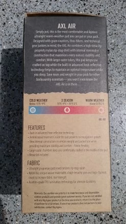 Big Agnes AXL Air -Professional Outdoor Equipment Store Box3