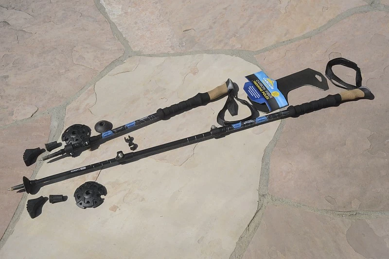 Cascade Mountain Tech Carbon Fiber Quick Lock Trekking Poles Cork Grip 12 Cascade Mountain Tech Carbon Fiber Quick Lock Trekking Poles Cork Grip - Image 12