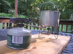 Open Country Aluminum Covered Kettle - 2 Quart -Professional Outdoor Equipment Store Kovea spider in use