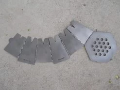 Vargo Hexagon Wood Stove Titanium -Professional Outdoor Equipment Store Vargo Hexagon expanded