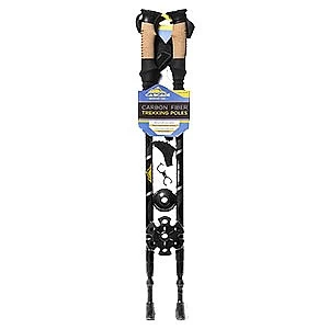 Cascade Mountain Tech Carbon Fiber Quick Lock Trekking Poles Cork Grip 7 Cascade Mountain Tech Carbon Fiber Quick Lock Trekking Poles Cork Grip - Image 7