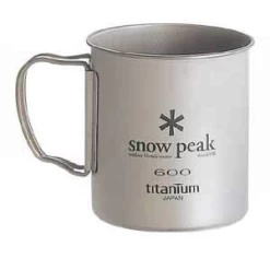 Snow Peak Titanium Single Wall 600 Cup -Professional Outdoor Equipment Store l302767