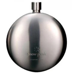 Snow Peak Titanium Curved Flask -Professional Outdoor Equipment Store l311571