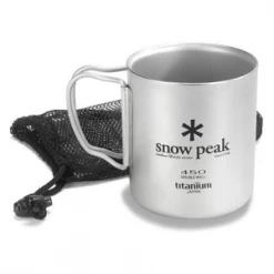 Snow Peak Ti-Double 450 Cup -Professional Outdoor Equipment Store l414255