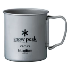 Snow Peak Titanium Single Wall 600 Cup -Professional Outdoor Equipment Store l56915