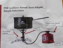 MSR LowDown Remote Stove Adapter 35 MSR LowDown Remote Stove Adapter -Professional Outdoor Equipment Store msr paper 1