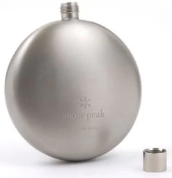 Snow Peak Titanium Curved Flask -Professional Outdoor Equipment Store opplanet snow peak titanium curved flask titanium