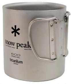 Snow Peak Titanium Single Wall 600 Cup -Professional Outdoor Equipment Store opplanet snow peak titanium single wall cup 600 mg 044r main