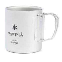 Snow Peak Ti-Double 450 Cup -Professional Outdoor Equipment Store snow peak 450ml titanium double walled mug